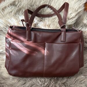 Dockers Brown Leather Tote/Purse